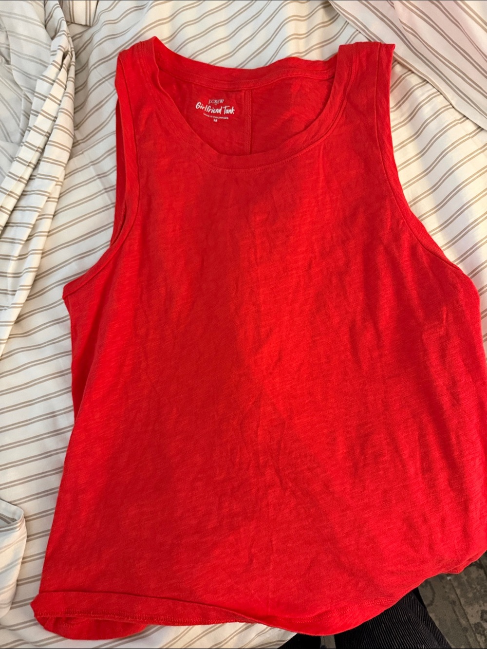 J. Crew Red Sleeveless Tank M